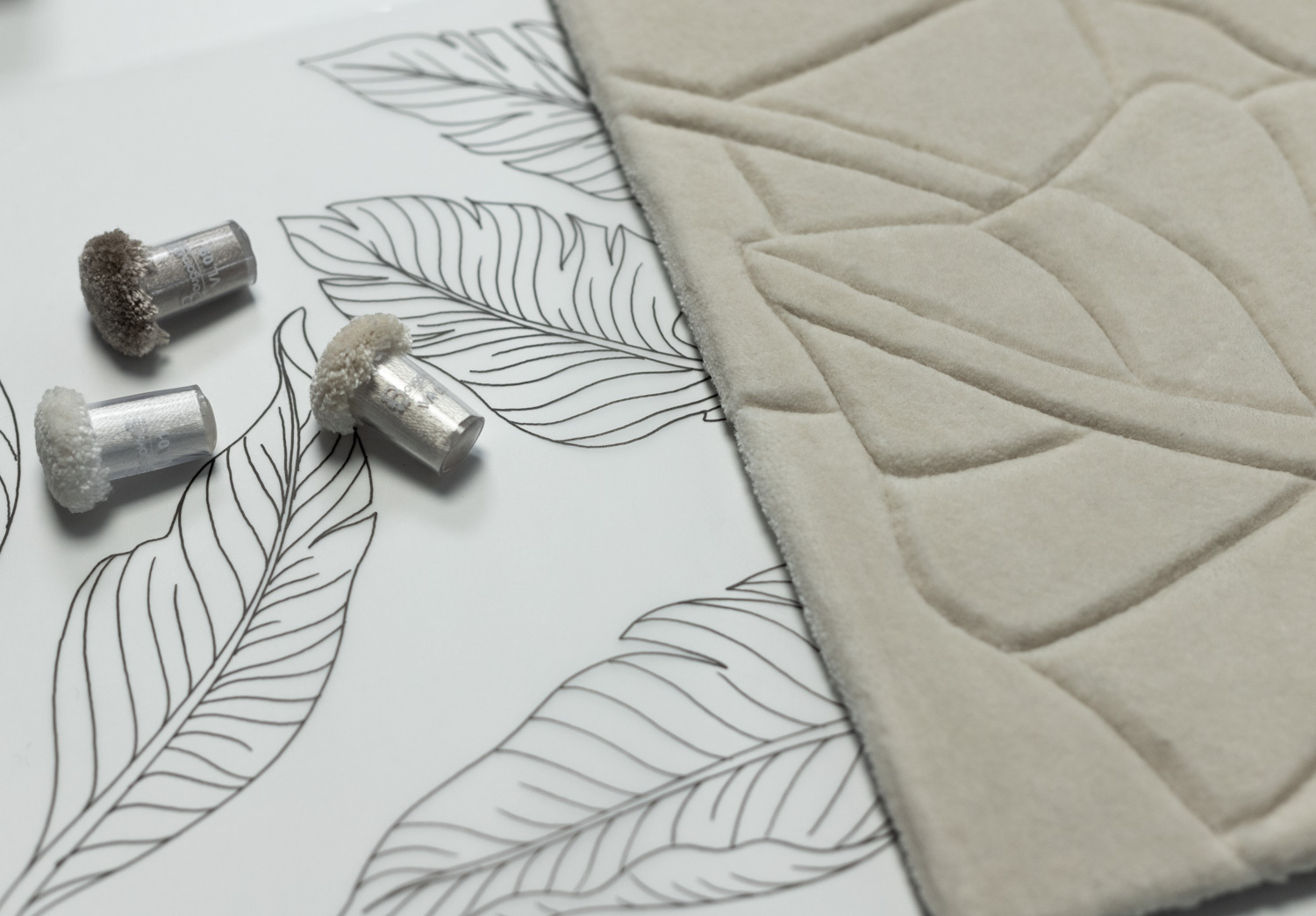 Tapis de luxe design et haut de gamme sur mesure • Edition bougainville bureau etude RVB 2