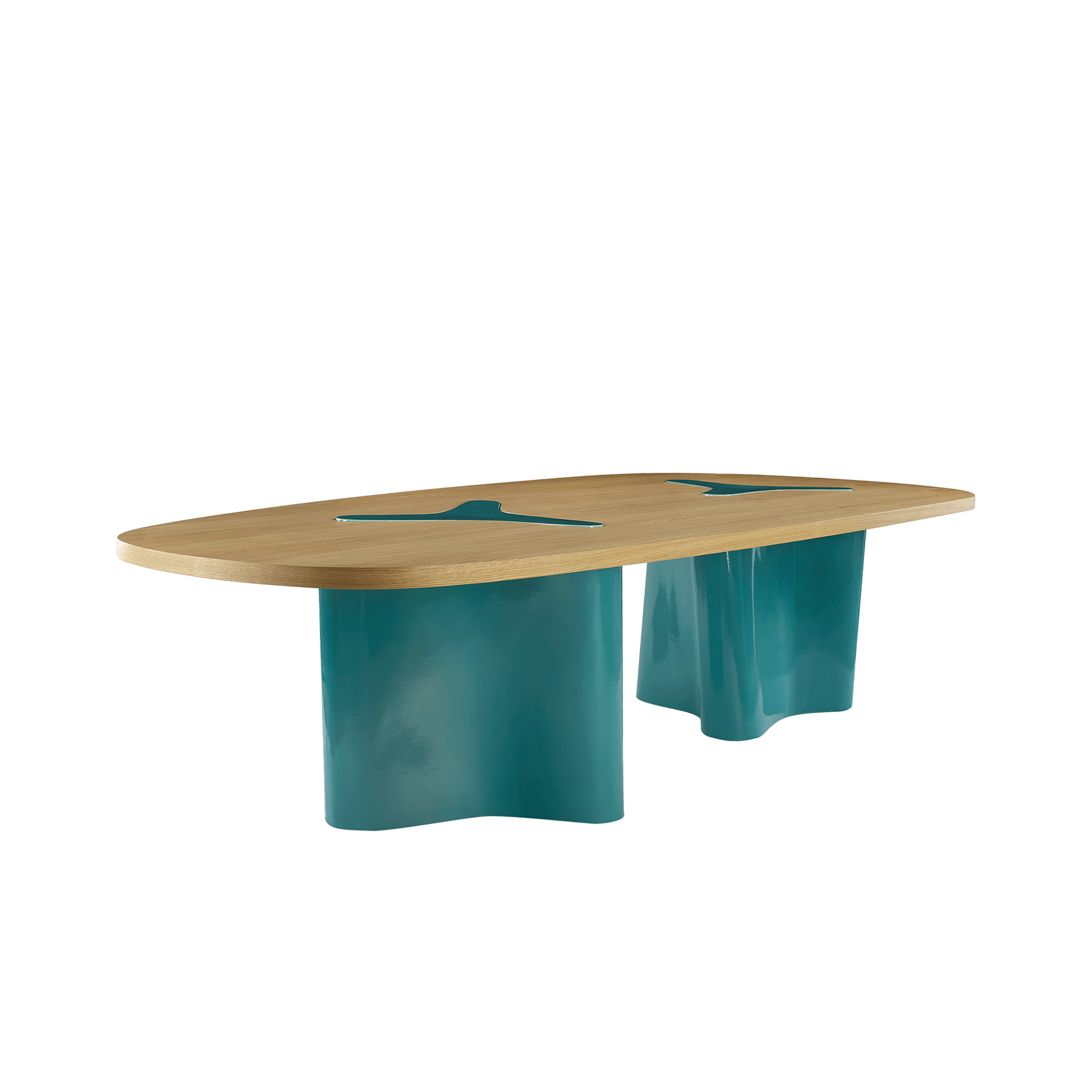 Luxusdesign und hochwertige Teppiche nach Maß • India mahdavi diagonale double table furniture wood ceramic design