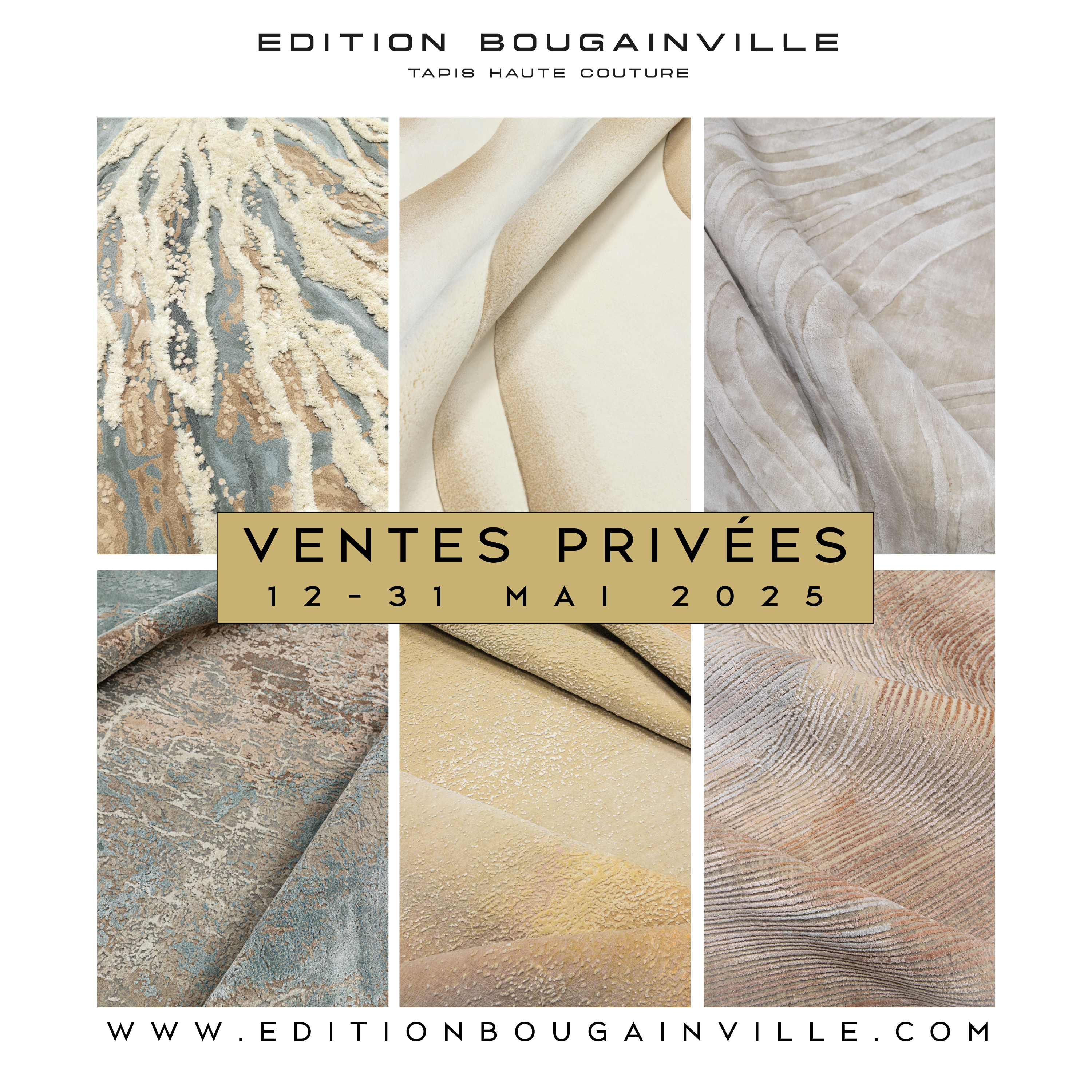 Tapis de luxe design et haut de gamme sur mesure • Visuel 2025 VP FR